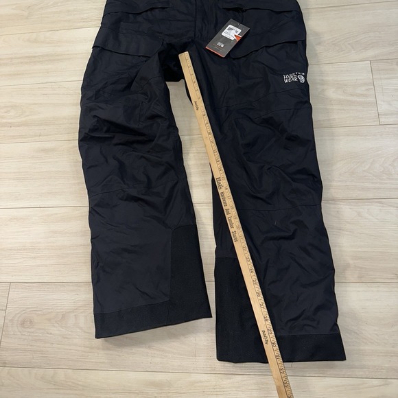 Mountain Hardwear Men's Firefall Bib Size XL Ski Overalls Black Winter NWT $229 - Picture 10 of 13